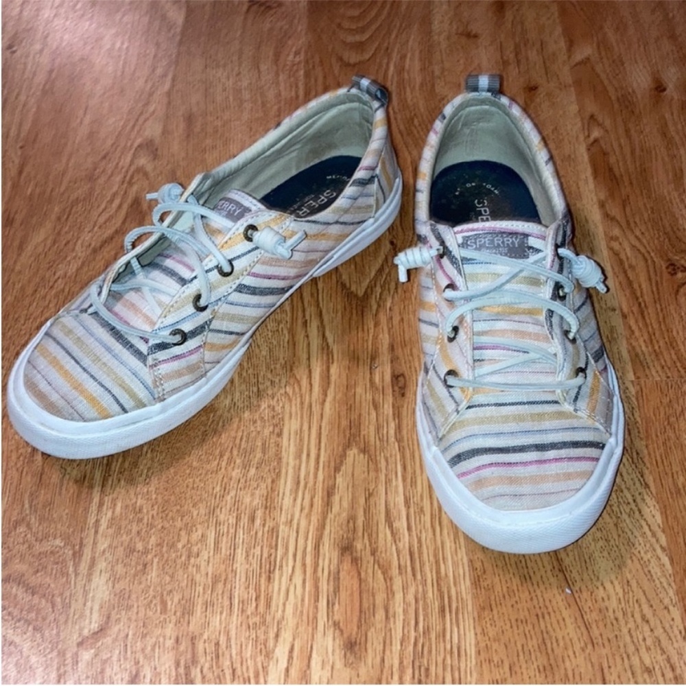 Stripped Sperry Slip on shoes